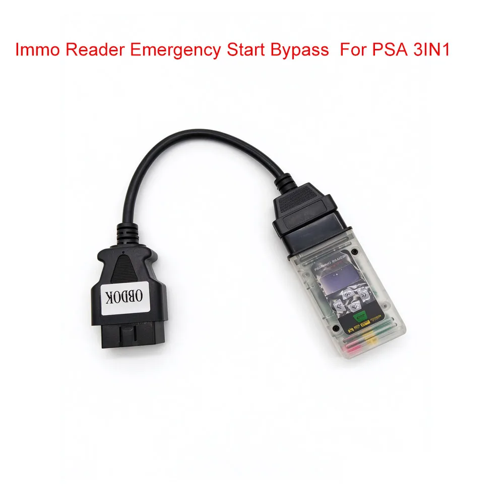 Immo Reader Emergency Start Bypass  For PSA 3IN1 All Key Lost Read PIN Code Force Ignition for PSA for FIAT for BMW PIN CODE
