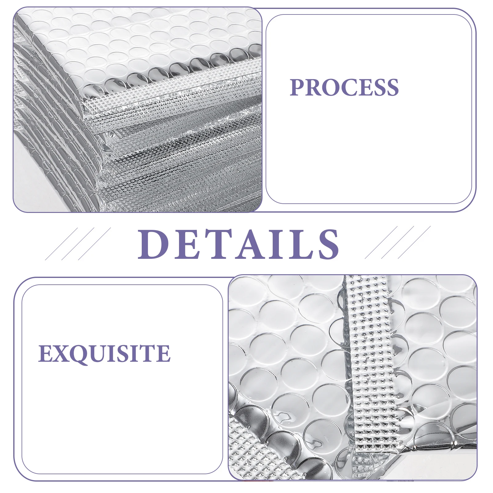 100개 방수 셀프 실링 버블 봉투 패딩 배송 가방 보석 화장품 휴대폰 안전 배송용