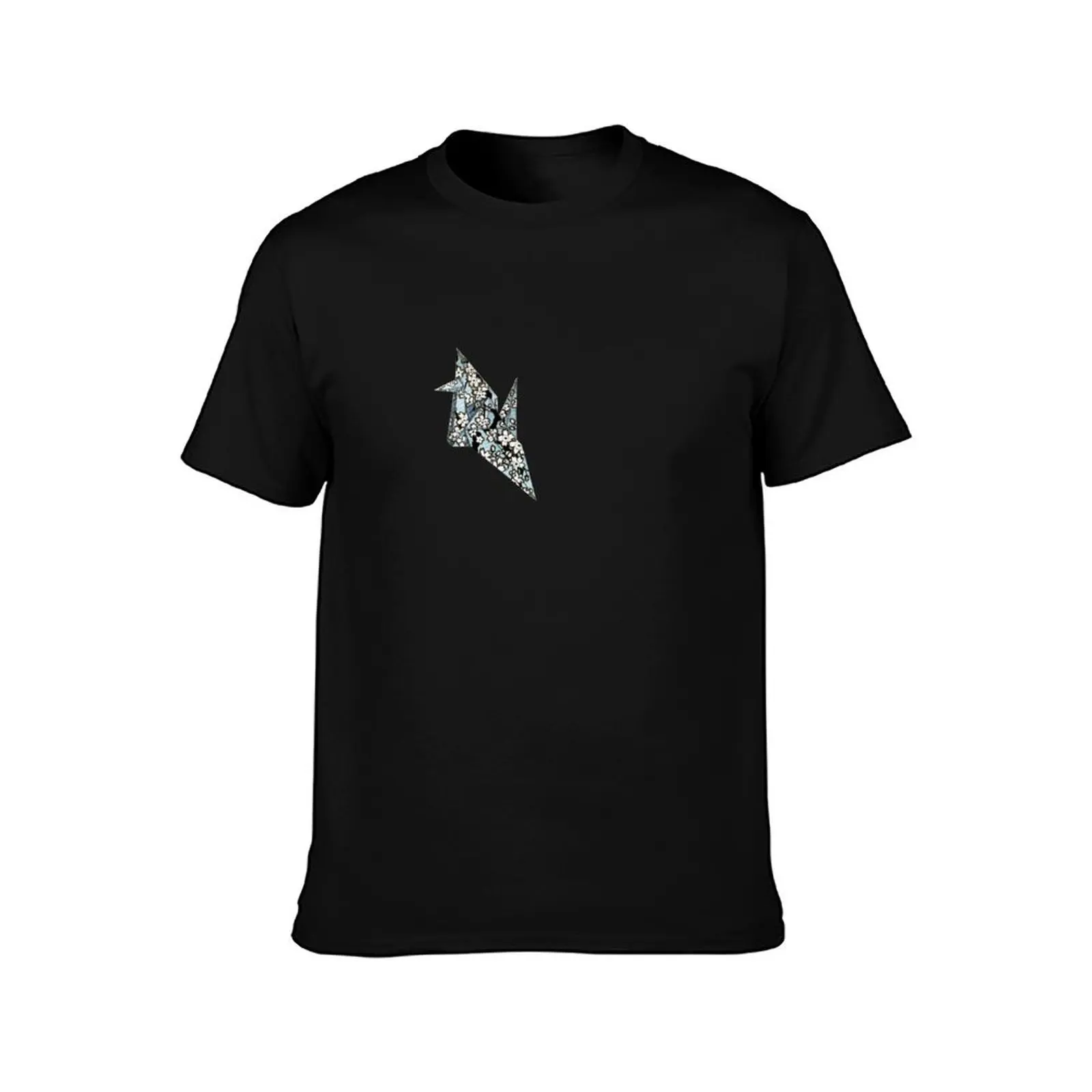 Origami Crane (Orizuru) T-Shirt Summer Casual Cotton Tee Oversized Streetwear Tops Vintage Graphic Print Unisex Men Women