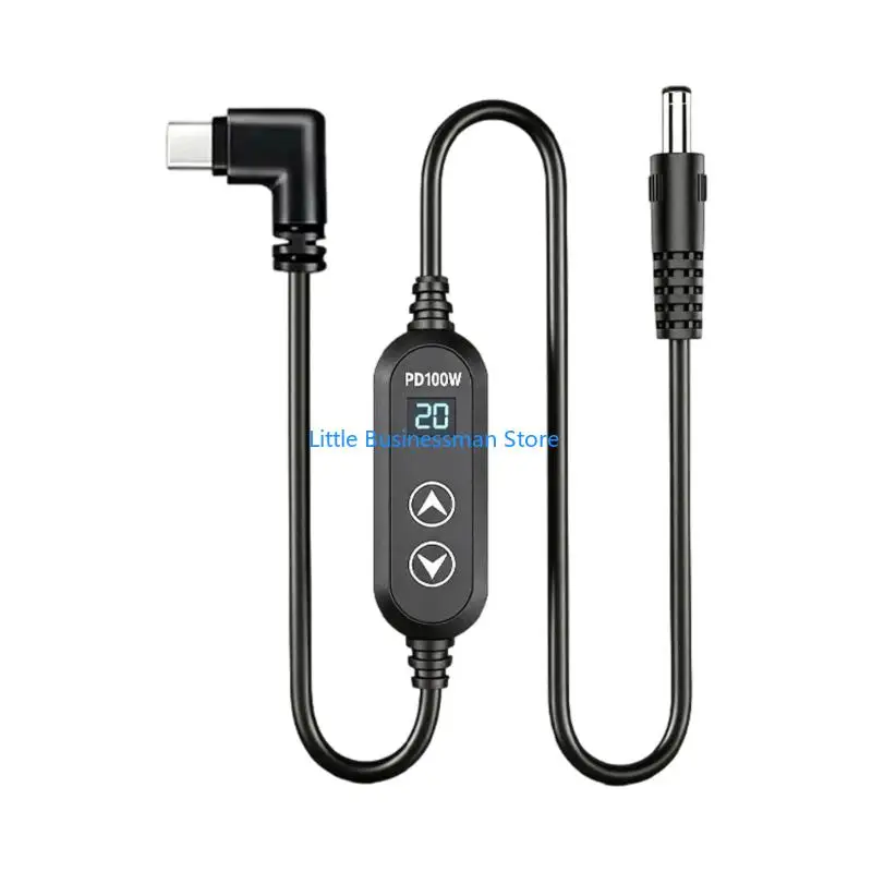 Portable Monitor Connection Cable, USB Type C Conversion Format with Screen Readout and Black Cable Design for Daily Use M76A