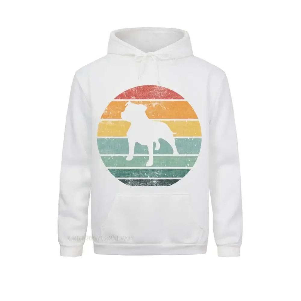 Staffordshire Bull Terrier Dog Graphic Men's and Women's Long-sleeved Hoodie Casual Pullover Street Fashion Clothes Sweatshirt