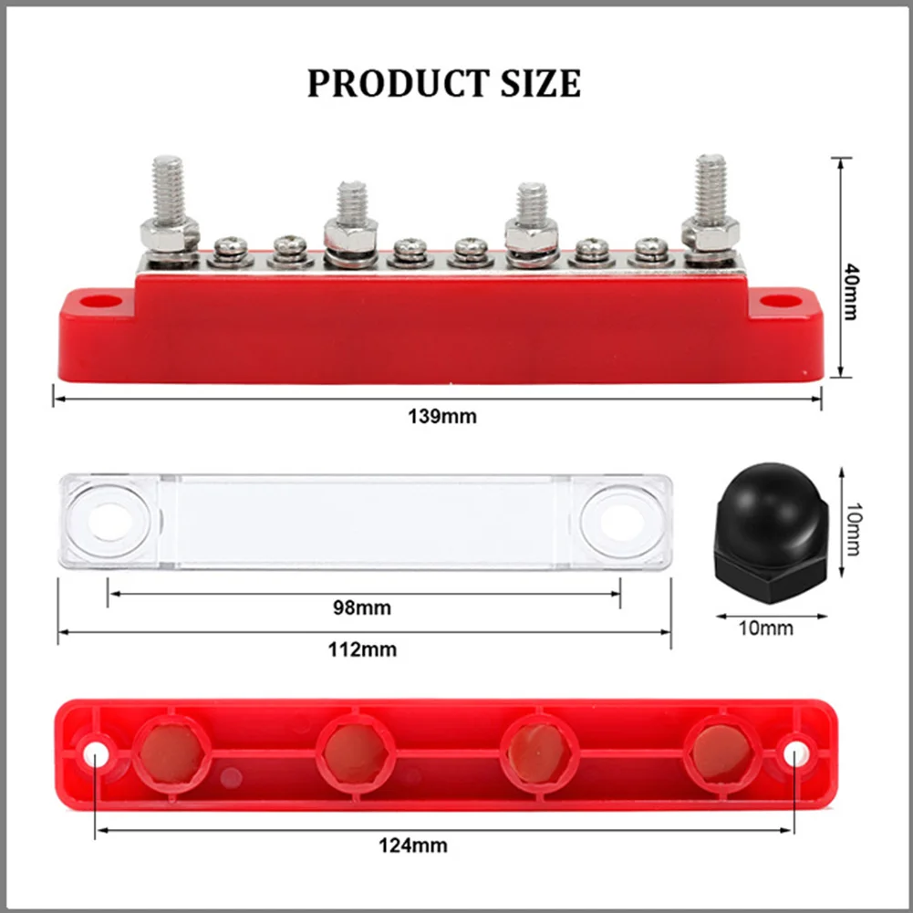 

150A Power Distribution Block For 12V-48V DC Systems - Reliable & Efficient! 150A Power Distribution Block For 12V-48V DC System