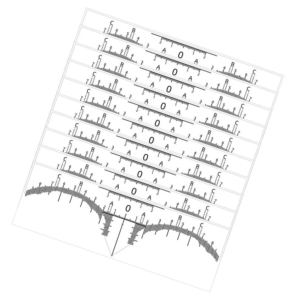 Livellamento sopracciglio righello pennarello mapper posizionamento shaper linea professionale conveniente per la misurazione della penna bianca