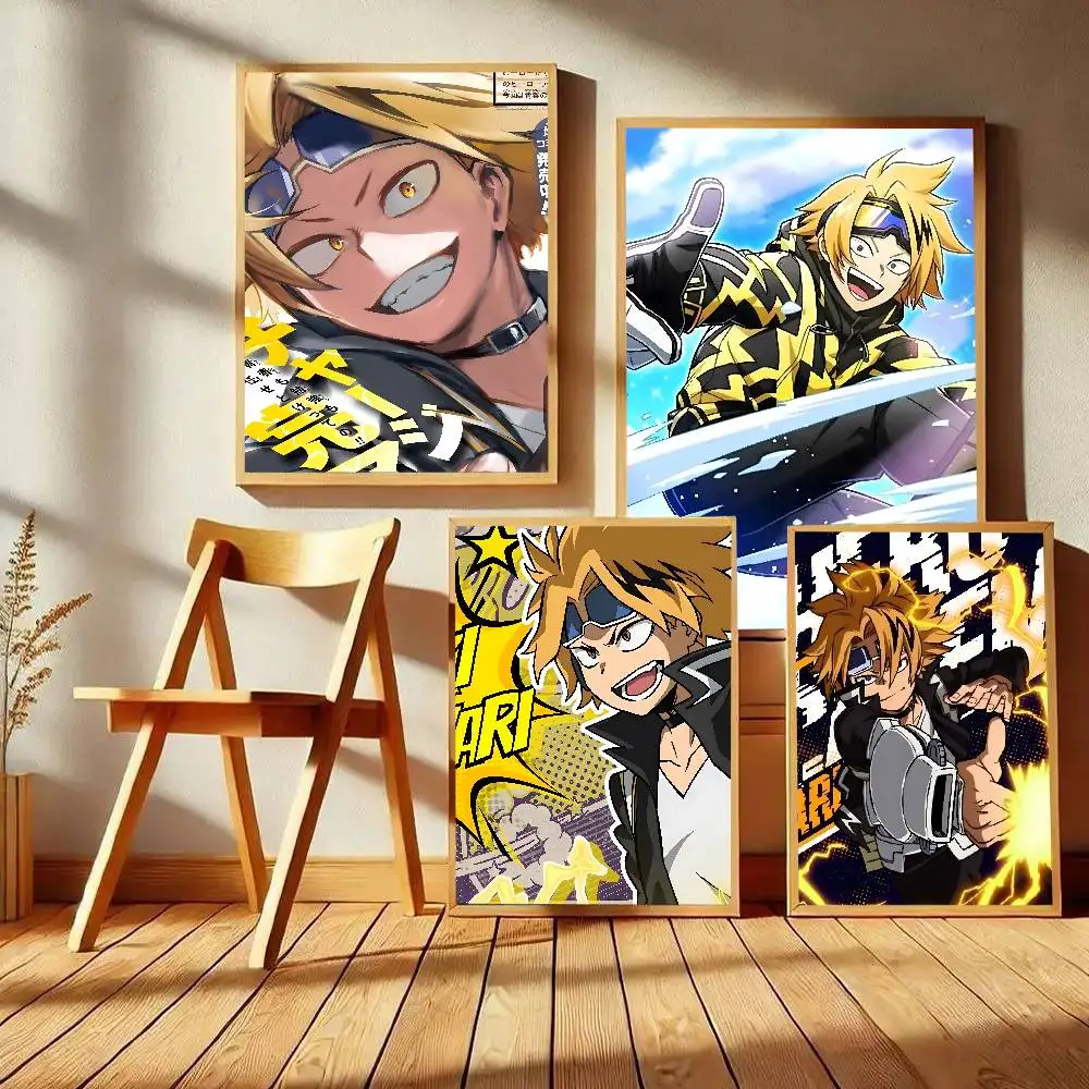 My Hero Academia Kaminari Denki Poster Art With Prints Home Bedroom Living Room Decoration Gift