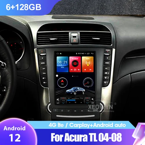 Android 12 autoradio stereo für acura tl 2006 2008 2012-2015 gps navigation intelligentes system multimedia player carplay cl7 cl9