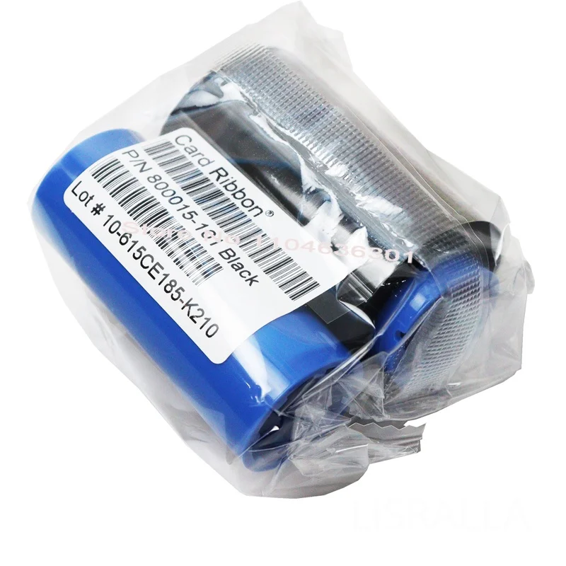 Brand New 800015-101 Black Ribbon for Zebra P300 P310 P320i P330i P400C P420 P430i P500C P520C P520 P600C Card Printers