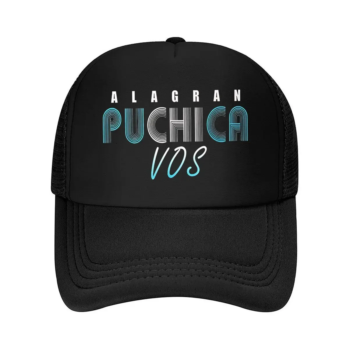 New Alagran Puchica Cultural - Inspired, Spanish Text Design Mesh Baseball Cap