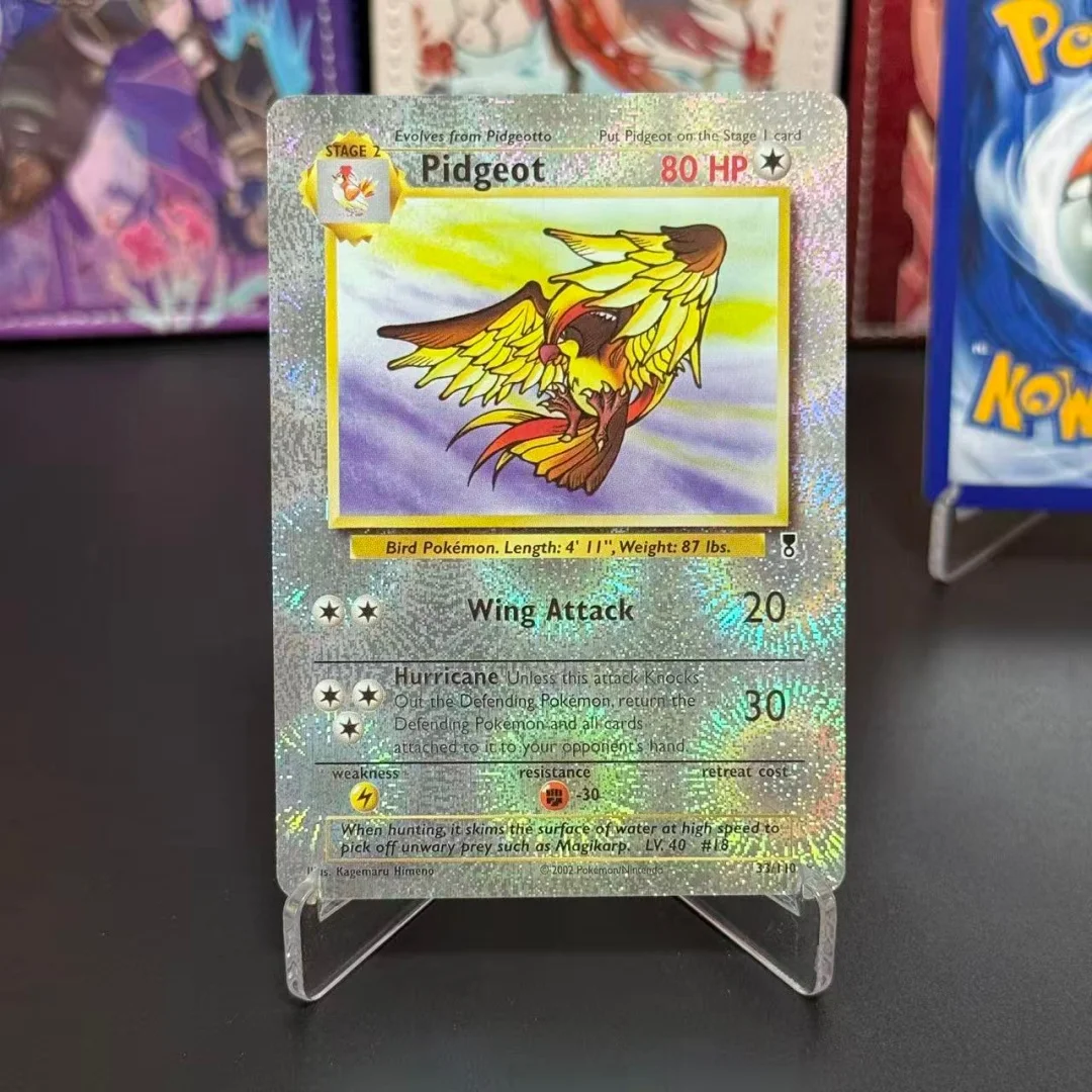 TCG English Pidgeot Collection Cards #033 2002 Legendary Collection Reverse Holo Foil Cards Diy Proxy