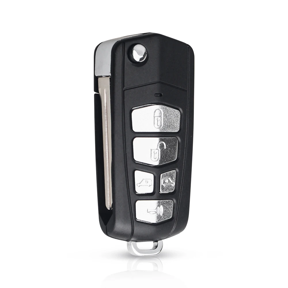 KEYYOU 5 Buttons Modified Flip Remote Key Case Shell For Kia Sedona Mini Van Car Key Cover Case