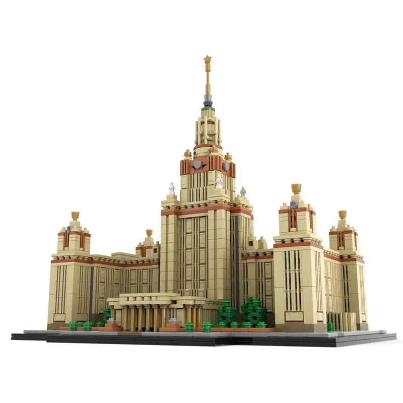

MOC National University 1:800 scale model - Difficult small particle assembly toy building blocks 2947 pieces - Suitable for sky