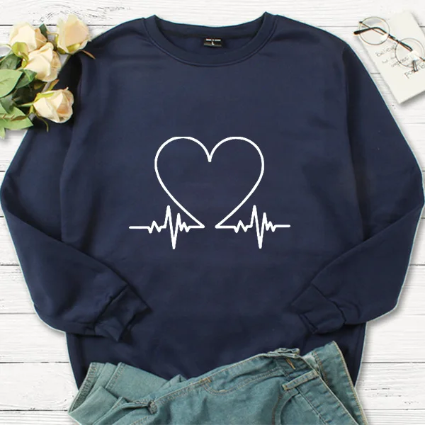 Valentine\'s Day New Lovers Love Fashion Printed Hoodie for Men and Women Aesthetic Streetwear Women Sweatshirts