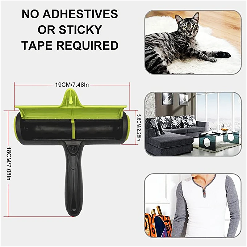 Flusen Roller Hund Haarentferner Haustier BrushRemoves Haare Magie für Tier Wolle Entfernung Katzen Lint Kleidung Reinigung Werkzeuge Liefert – Detail 12