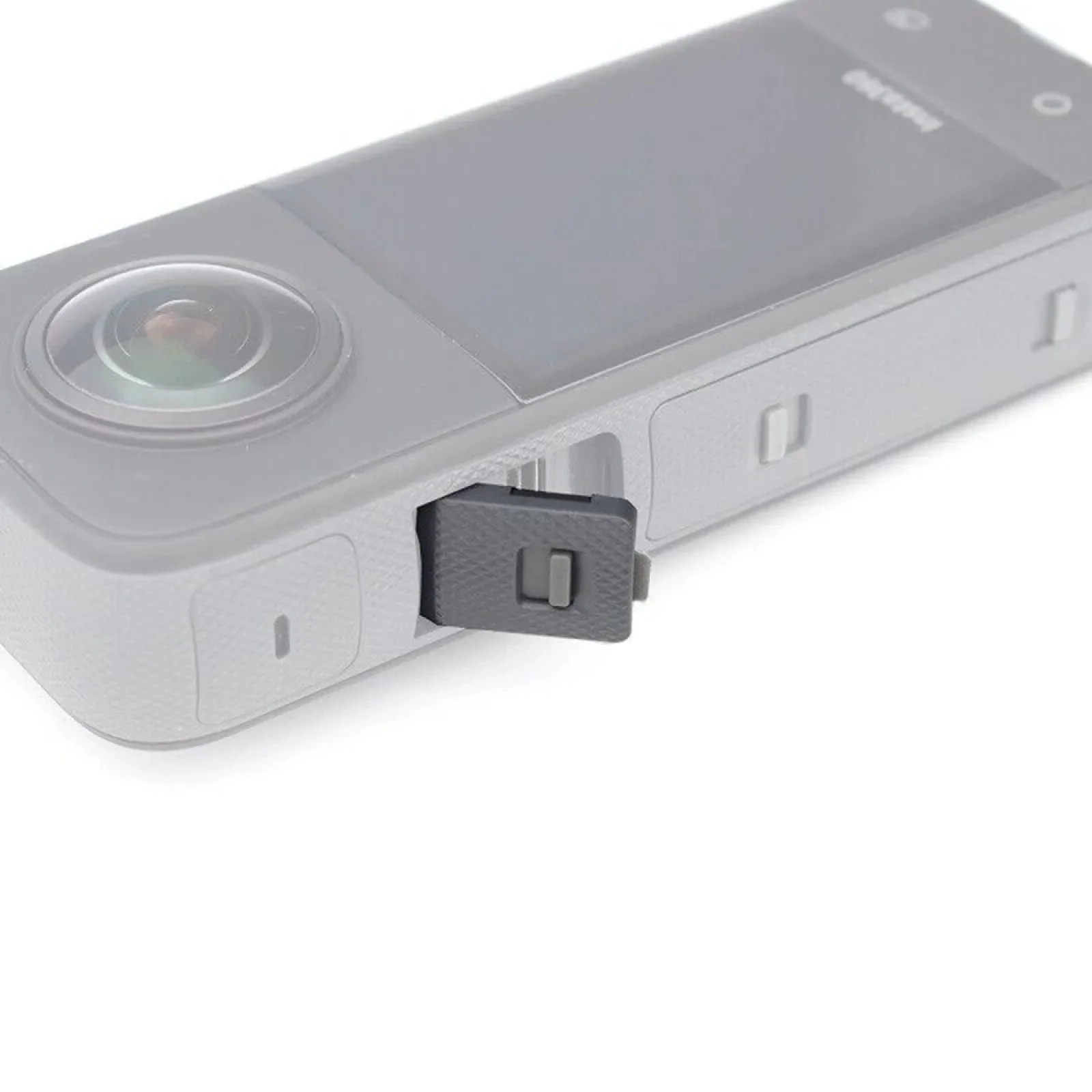 Substituição abs porta de carregamento usb capa lateral para insta360 um x3 acessórios da câmera preto tampa da bateria porta lateral porta USB-C