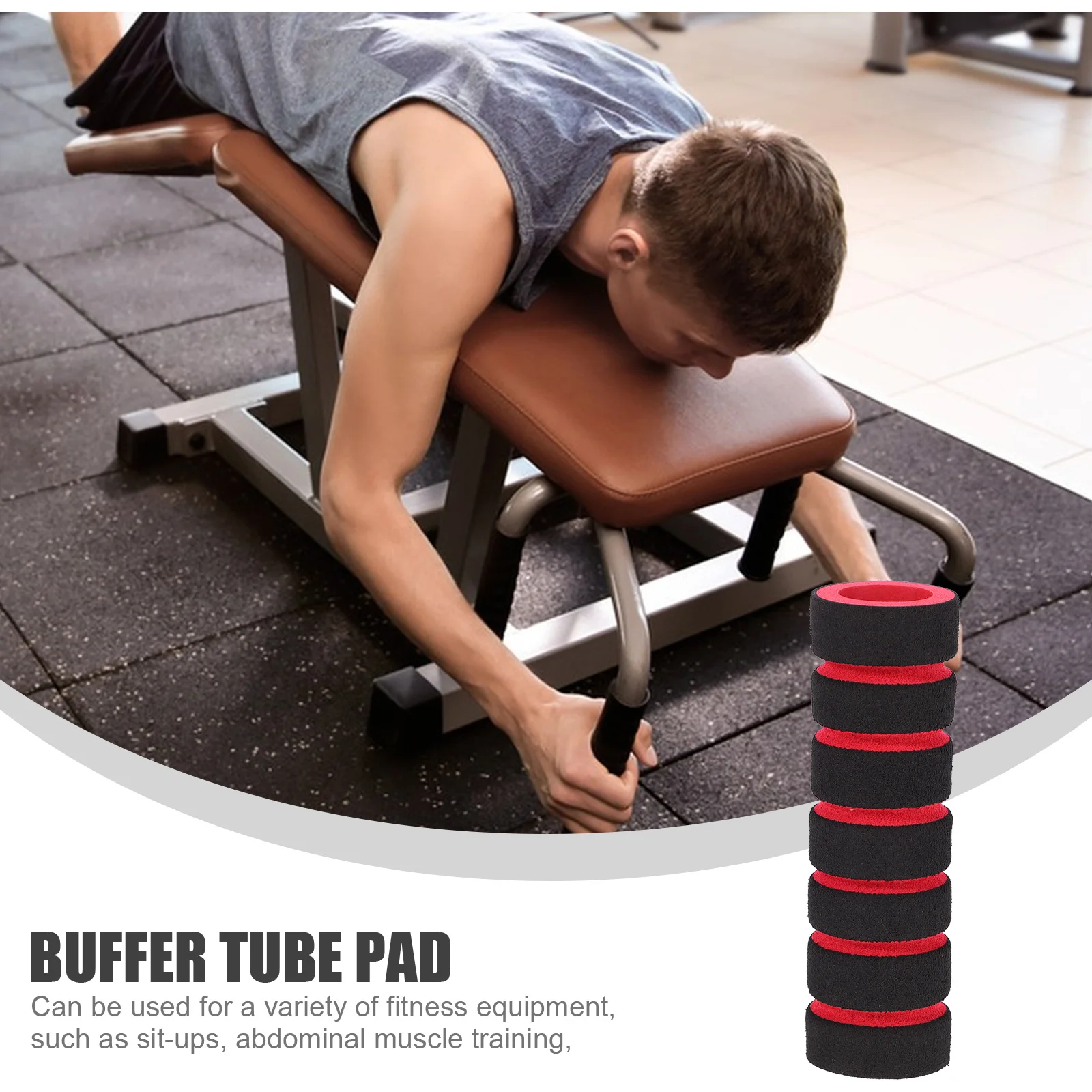 

10Pcs Sponge Gym Replacement Parts Covers Leg Extension Machine Pad Roller for Exercise Equipment Ab Training