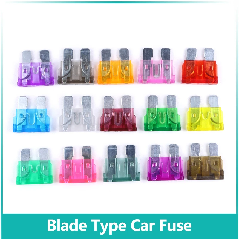 

10~100pcs Mini/Small/Medium Blade Type Car Fuse Assortment 1~50A DC Automatic Truck Blade Fuse Insurance Insert Auto Accessories