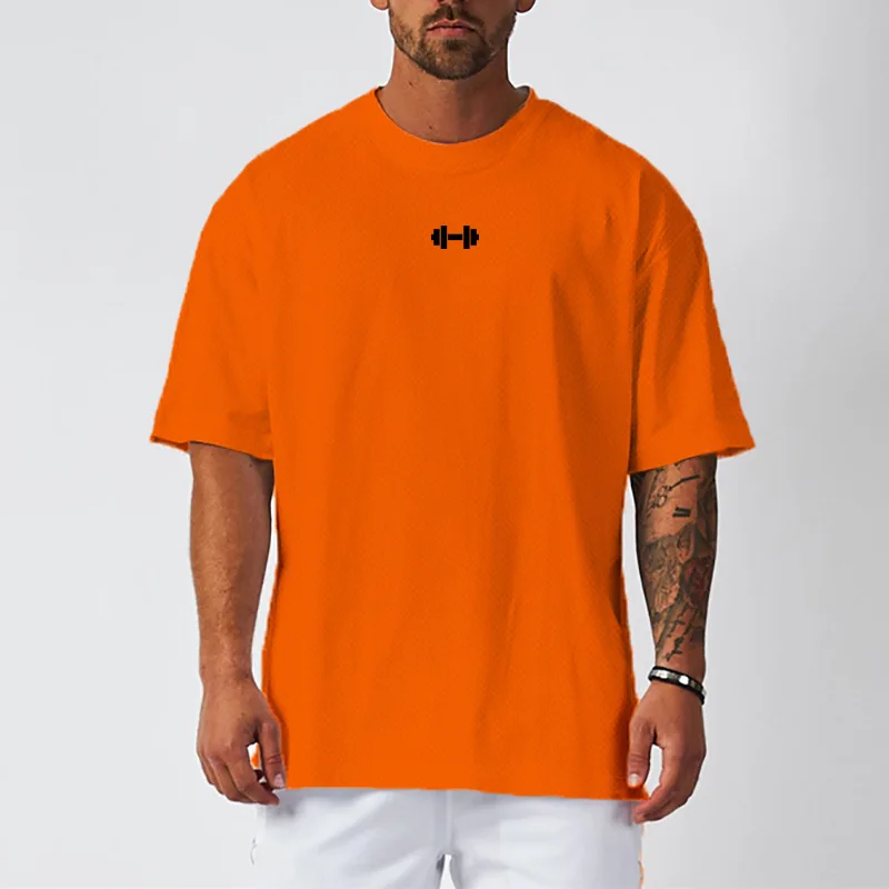 New Mens Training Cool Short Sleeve Fashion Shirts Breathable Mesh Clothing Bodybuilding Fitness Tights Gym Sporting Tshirt
