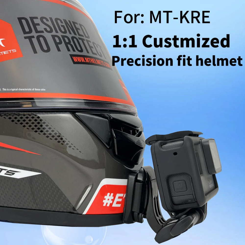 Camsteer Customized CNC Aluminium Spanish MT KRE Helmet Chin Mount for GoProMax Hero10 9 Insta360One X2 3 DJI Camera Accessories