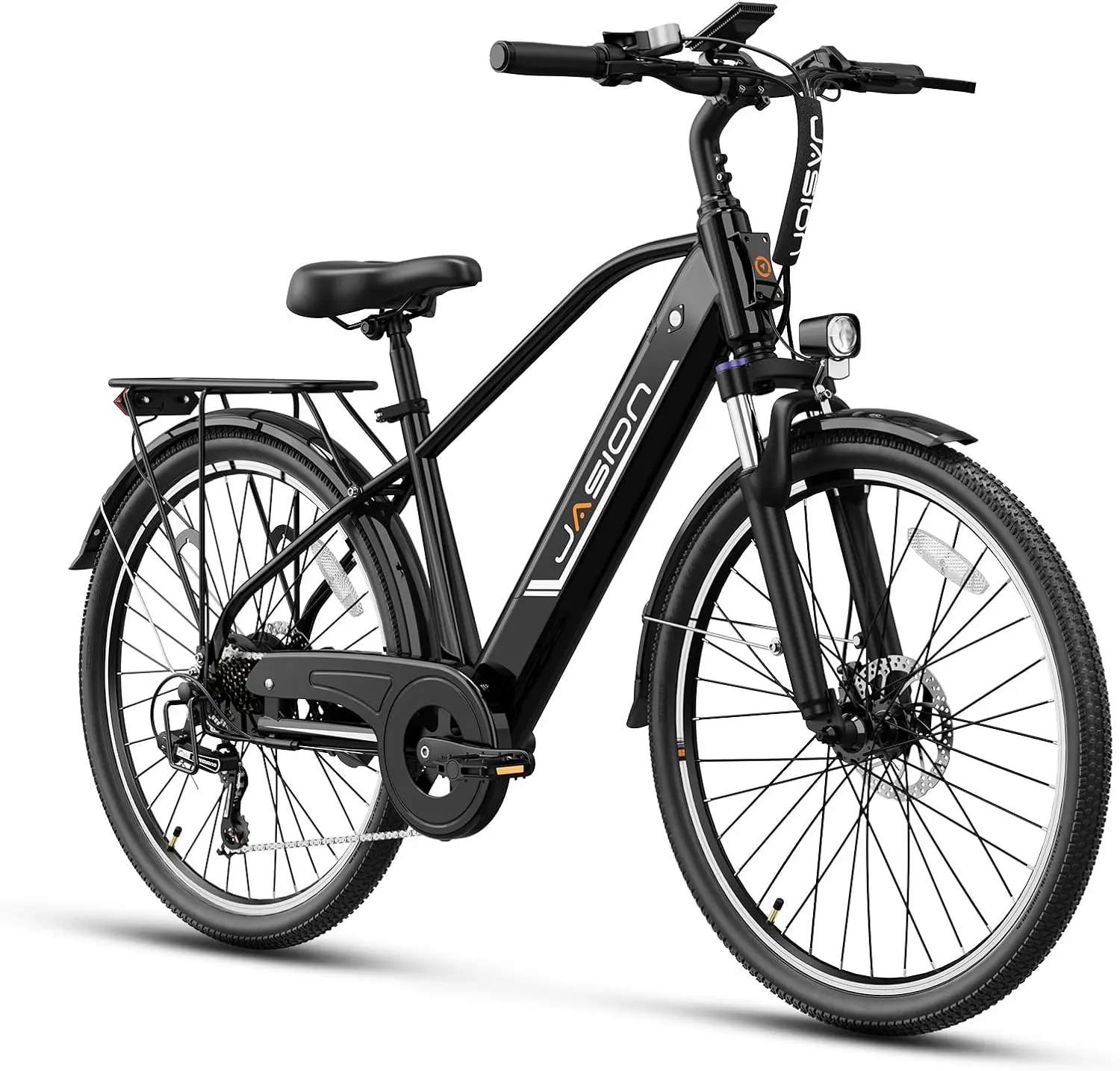 Jasion Roamer Electric Bike for Adults 1200W Peak Motor 528WH Removable Battery,up to 60miles 28MPH City Cruiser Ebike