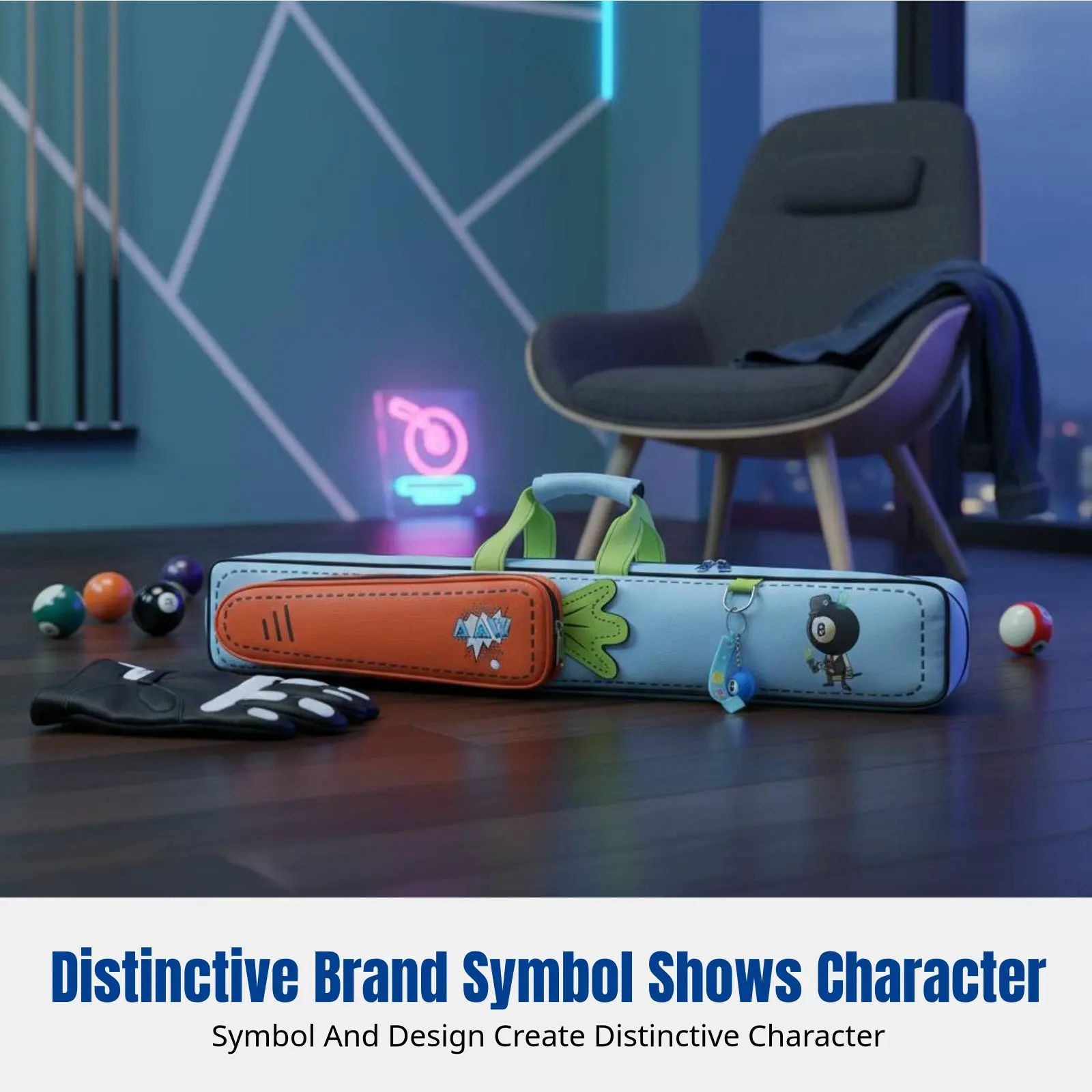 Pool Cue Bag, Carto…