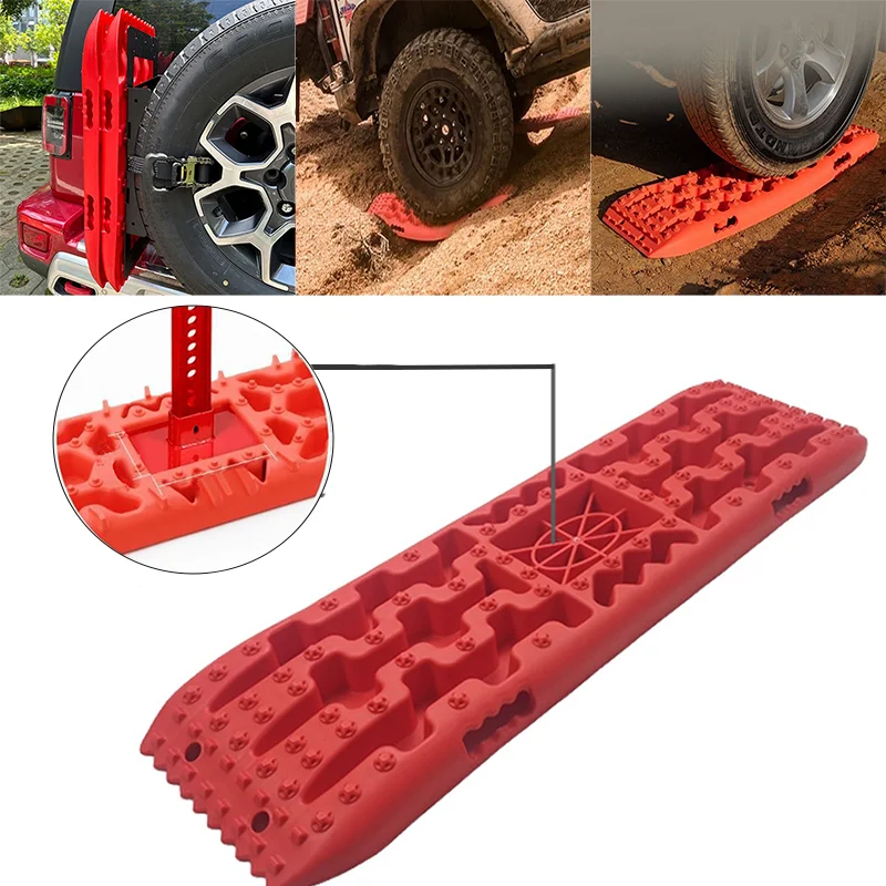 Super-Tough High Strength PP 104cm Car Off Road Accessories Traction Boards Rail Recovery 4x4 Emergency Rescue Tool Snow SandMud