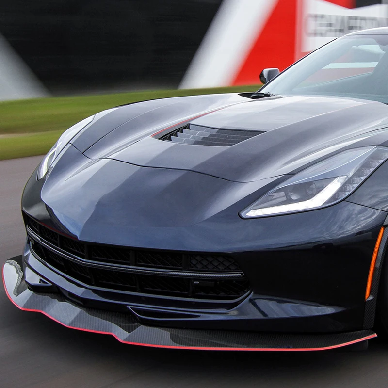 Quality Carbon Fiber Front Lip for Corvette C7 Front Splitter Perfect Fitment