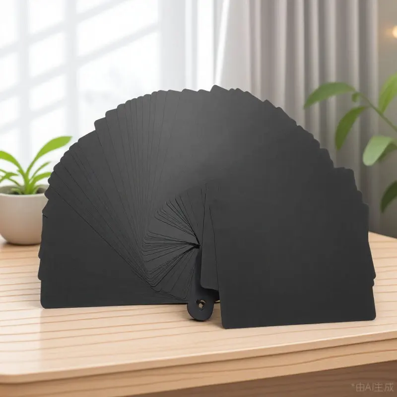 

50Pcs Metal Business Cards Aluminum Alloy Blank Smooth Name Cards for Engraving Marking Heat Transfer Sublimation Printing