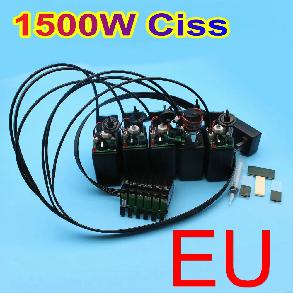 For Epson 1500W DTF CISS Ink System Kit UV Printer Modification Ink Bulk Continuous Ink Supply System Tools US EU UK AU Charger