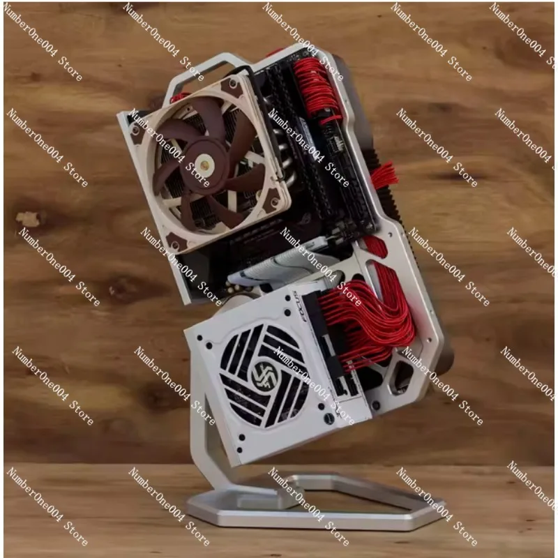 

Корпус для игрового ПК Open Frame ITX SFX, портативный, вертикальный, алюминиевый, мини-десктопный, для настольного компьютера