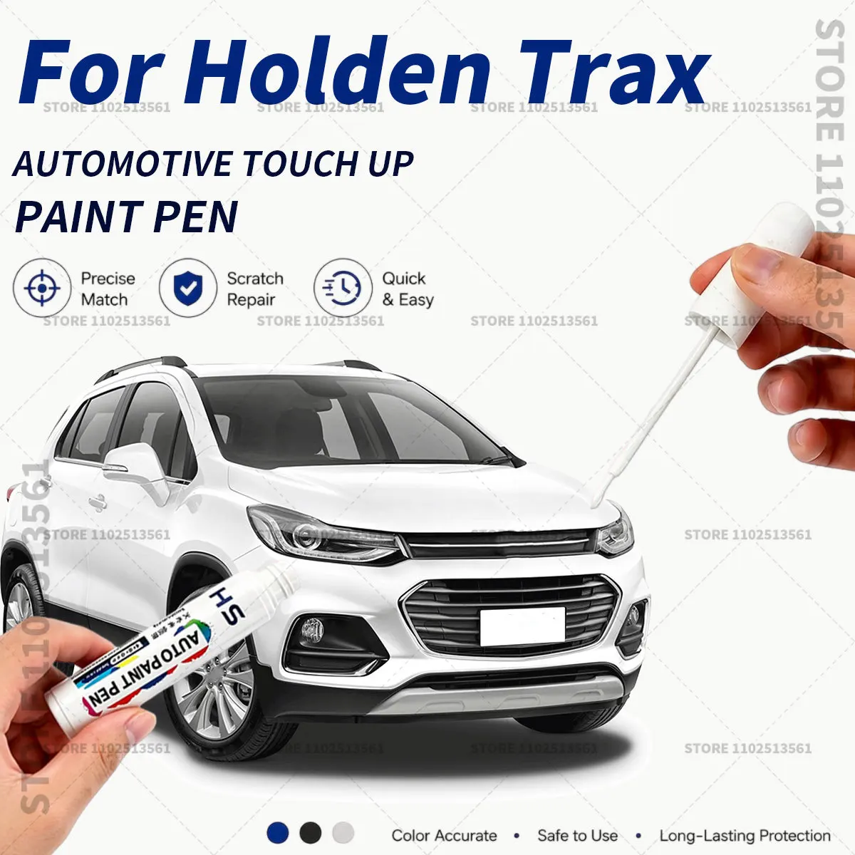 Car Touch Up Paint Pen Quick Repair Scratch Remover Auto Paint Brush Easy Application For Holden Trax White Black Blue Orange