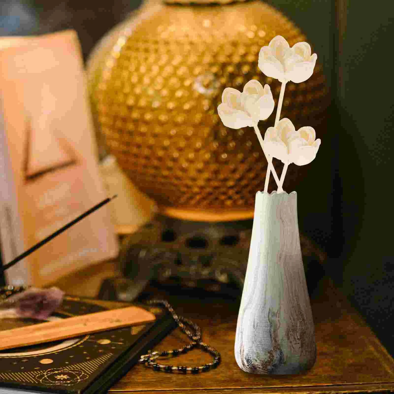 4pcs Exquisite Flower Ornament Flower Arrangement Diy Flowers Aroma Diffusers Flower Ornament household diy flower