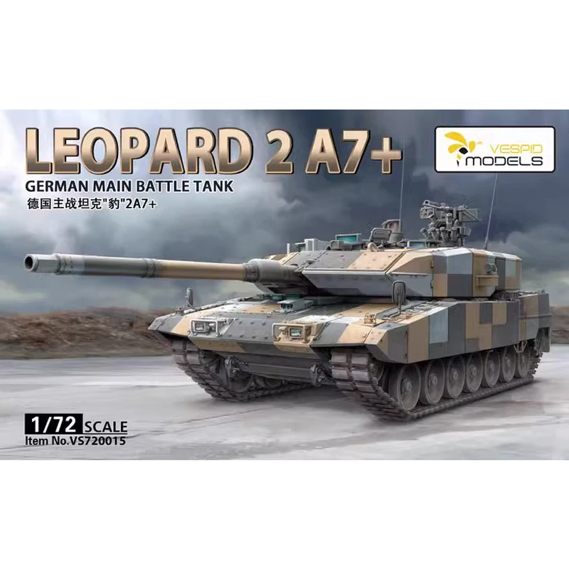 VESPID 720015 1/72 scale German Leopard 2A7+ Main Battle Tank MBT Display Hobby Craft Toy Plastic Assembly Model Kit