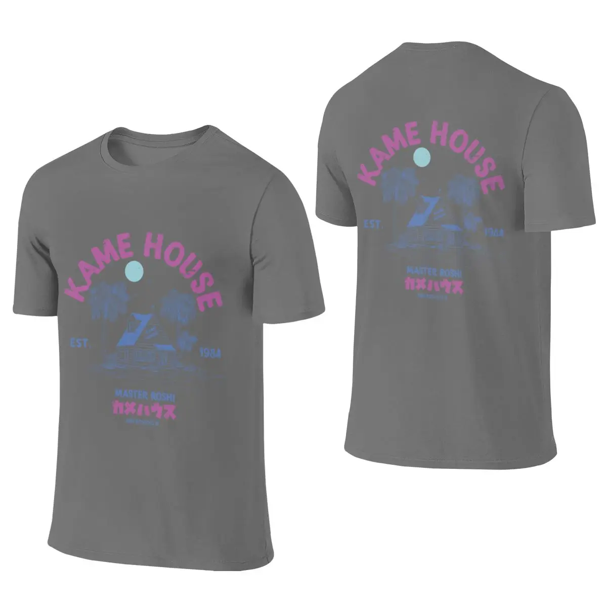 KAME HOUSE - EST 1984 T-ShirtDaily Reversible T-shirt Street Hip-Hop Clean Surface Tees