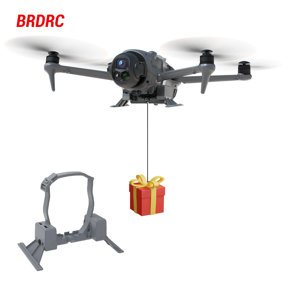 BRDRC Airdrop System for DJI Mavic 4 Pro Drone Remote Thrower Casting Fish Bait/Giving Gifts/Emergency Rescue Drone Accessories