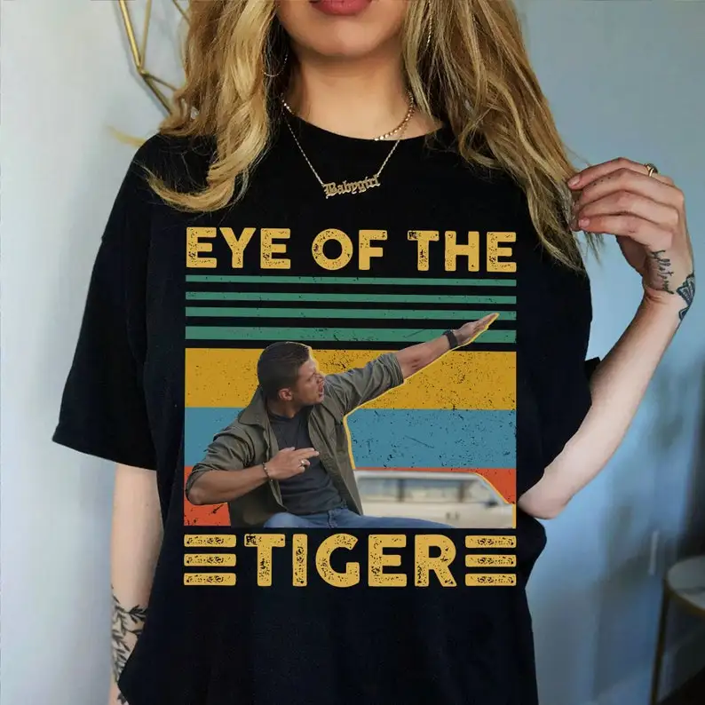 Vintage Supernatural Eye Of The Tiger Shirt, Dean Winchester Shirt, Winchester Brother Shirt, Vintage American Drama Tee