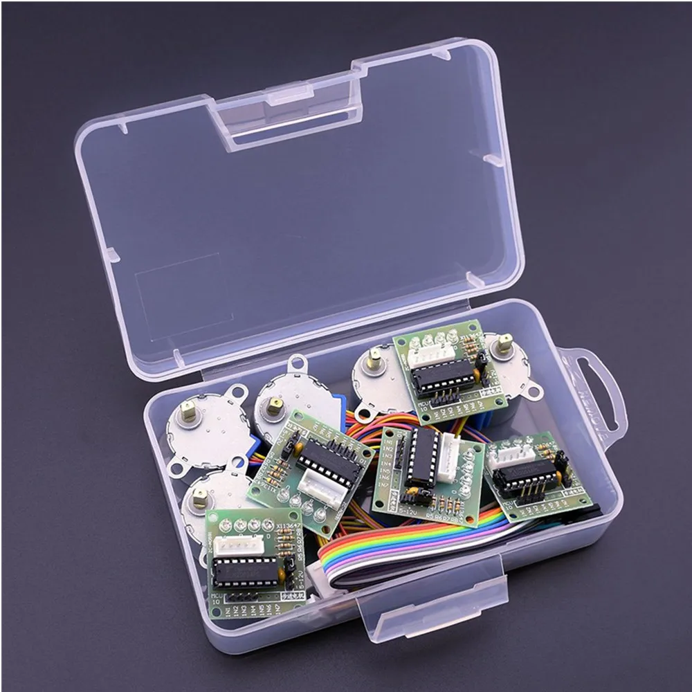 ELEGOO 5 Sets 28BYJ-48 ULN2003 5V Stepper Motor + ULN2003 Driver Board Compatible with Arduino