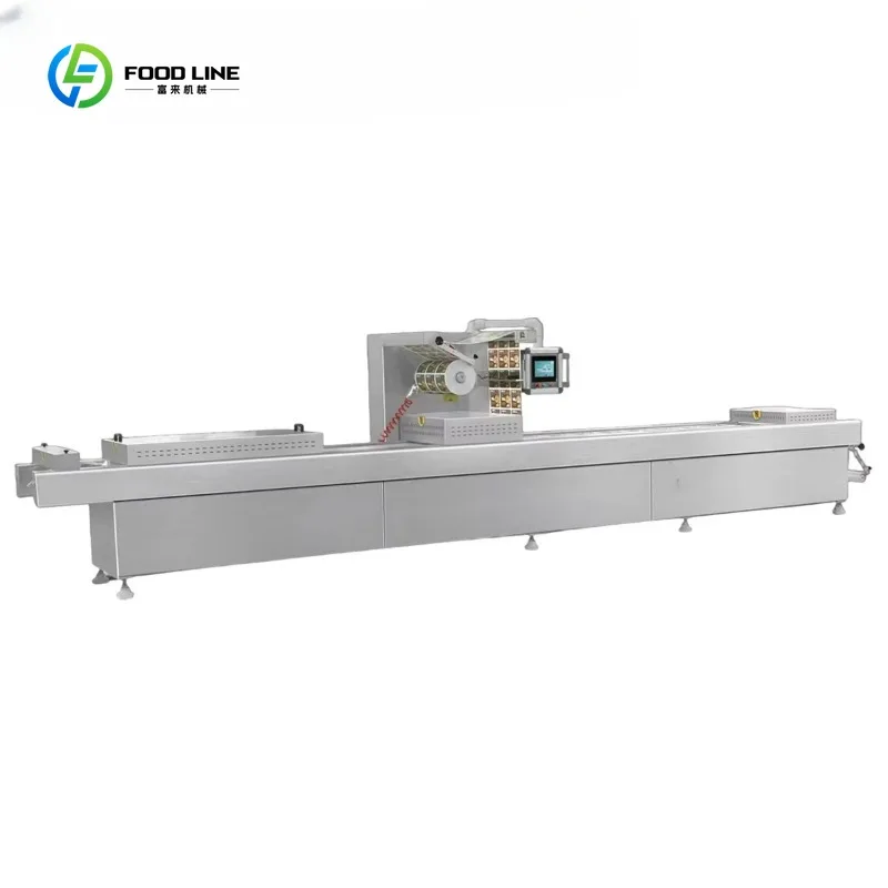 Full Automatic Sausage Dry Meat Packaging Machine Thermoforming Plastic Stretch Film Vacuum Pack Hot Pick