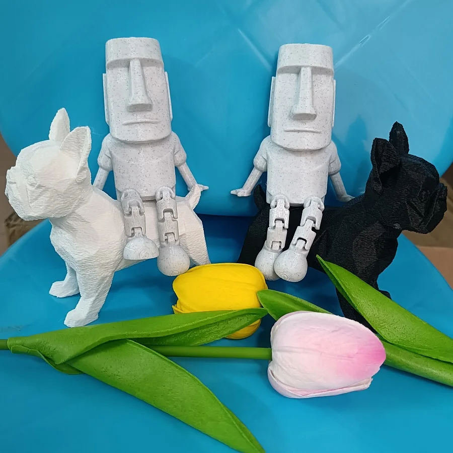 Descubre el Encanto del Clima en la Nube: Decoración 3D de Moai con Resistencia al Clima para Hogar y Oficina