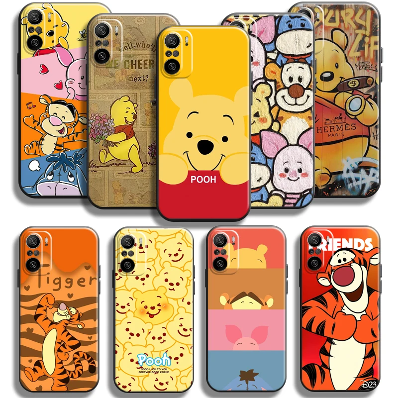 Disney Winnie Bear For Xiaomi Redmi K70 K60 K60E K50S K40S K50 K40 Gaming K30 ULTRA K20 PRO Phone Case Funda