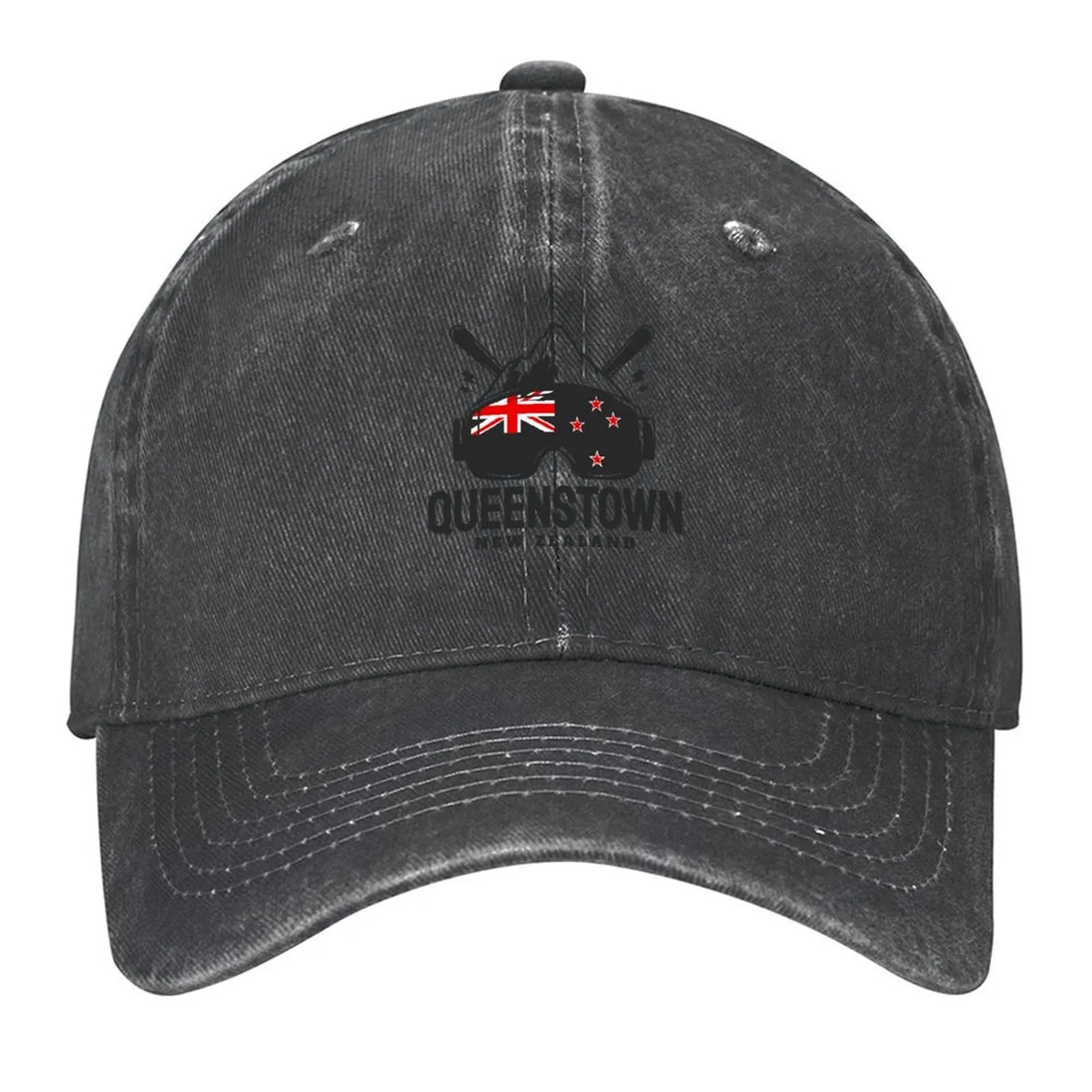

Queenstown New Zealand Ski Resort Skiing Souvenir Baseball Cap Trucker Cap Snap Back Hat Military Tactical Cap Girl Men's