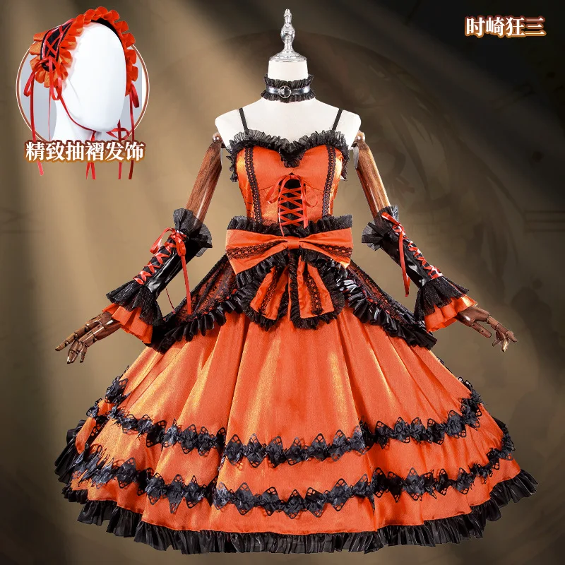 

Anime Gothic Battle Dress Cosplay Costume Women Black Red Ruffle Lolita Armor Style Cosplay Outfit Convention Party Event Wear