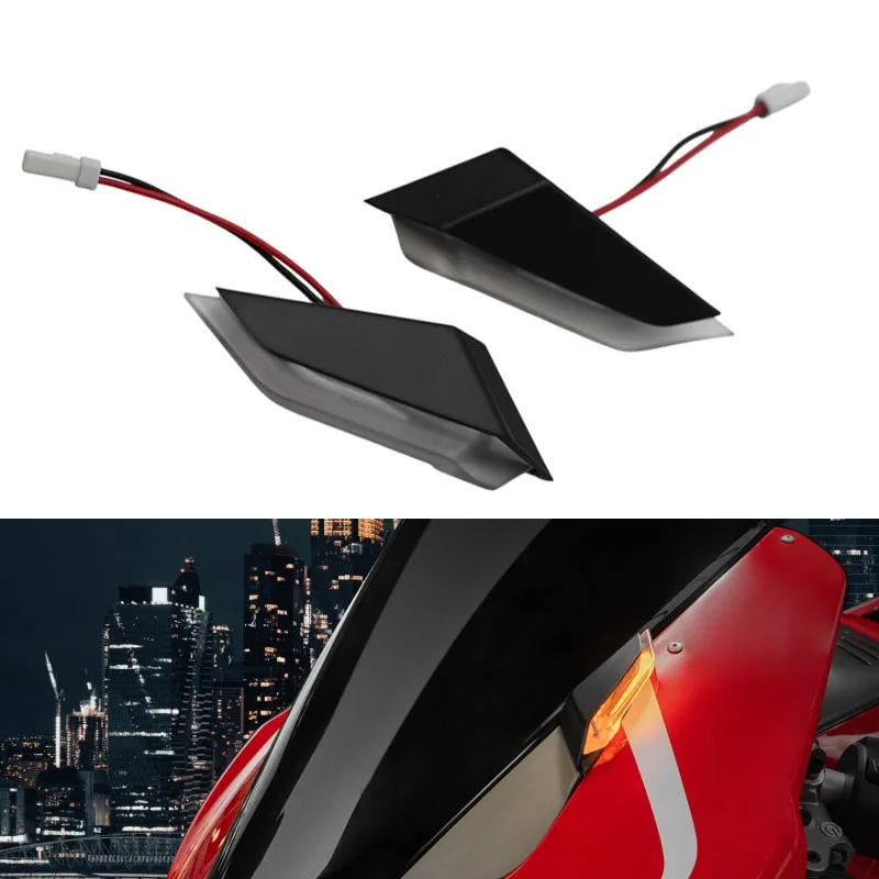 

Motorcycle Taillights Turn Signal Lights Front Rear Brake Lamp LED Indicator For DUCATI Panigale V4 V4S V4R PANIGALE V2