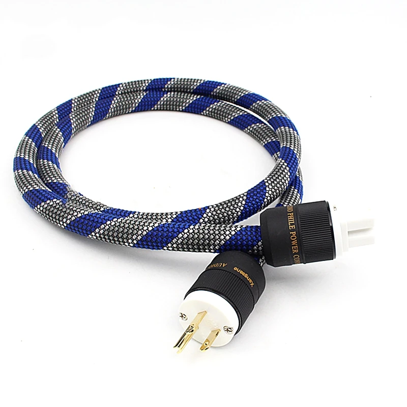 

Audiophile OFC Copper Conductor 3*4MM Cord Cable HiFi Audio CD Amplifier Amp AU US Plug Power Line