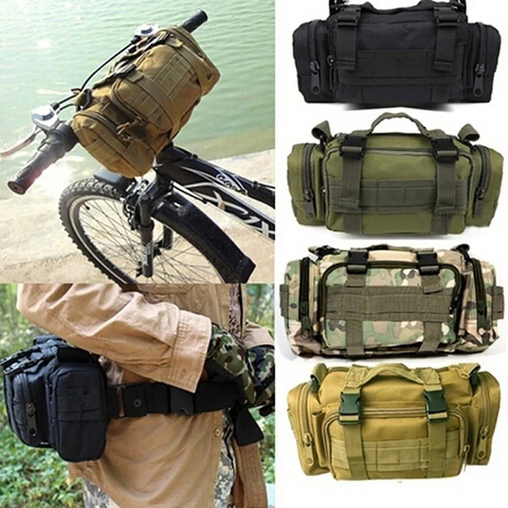 

Outdoor cross-body shoulder bag camouflage tactical waistpack cycling/fishing/hiking/mountaineering tool bag