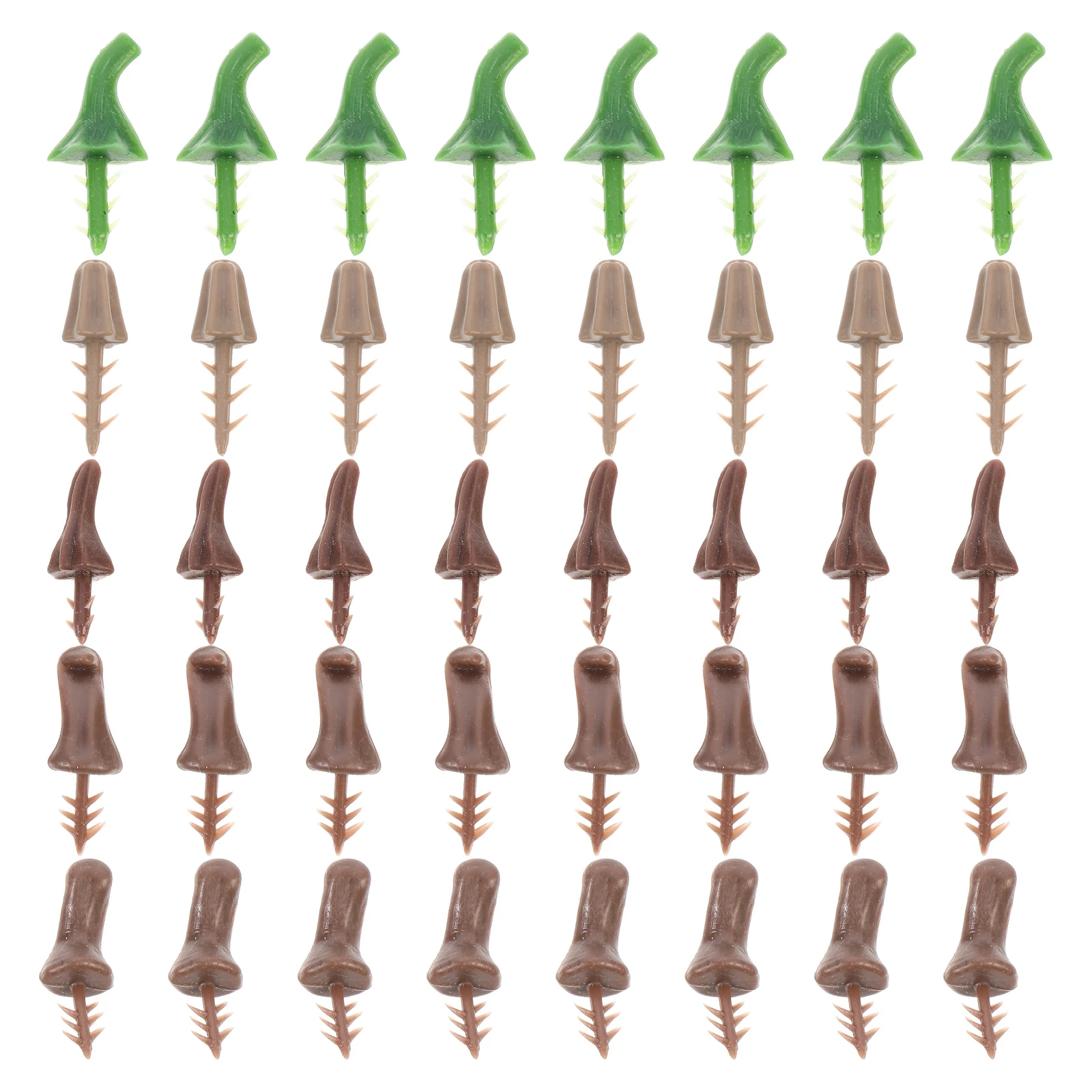 

100 Pcs Plastic Pumpkin Stem H for DIY Foam Pumpkins Halloween Jack O Lantern Decorations Festival Craft Accessory