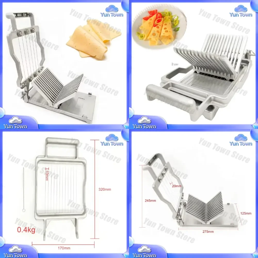 Toast Bread Slicer for Snack Food Cutting Machine Easy Stainless Steel with Replaceable Cutting Wires for Home Kitchen Bakery
