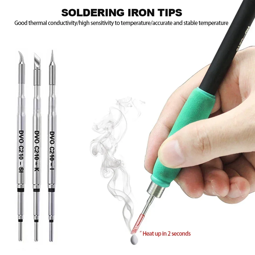 Soldering Iron Tips C210 C245 C115 Lead Free Heating Core Compatible JBC Sugon Aifen Aixun soldering station Handle Solder Iron