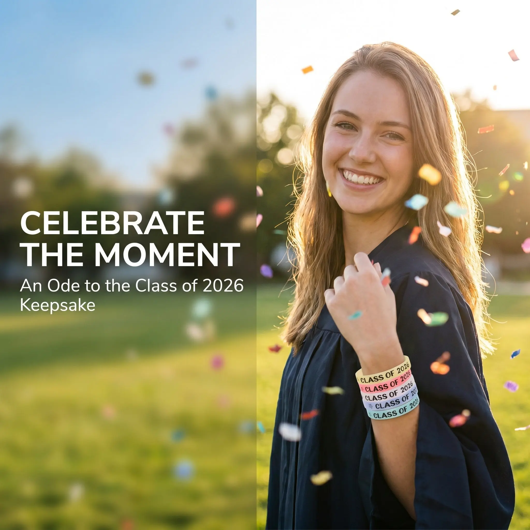 12Pcs Graduation Silicone Bracelets Class of 2026 Glow Wristbands for University Grad Party Favors Ceremony Awards Night Guest