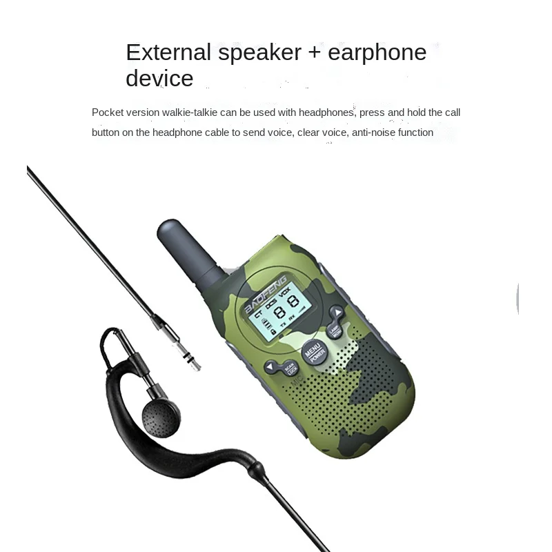 radio baofeng Children's Walkie-Talkie BF-T6 Color Mini Children's Toy 0.5W FRS/PMR Car Walkie Talkie Mobile Radio