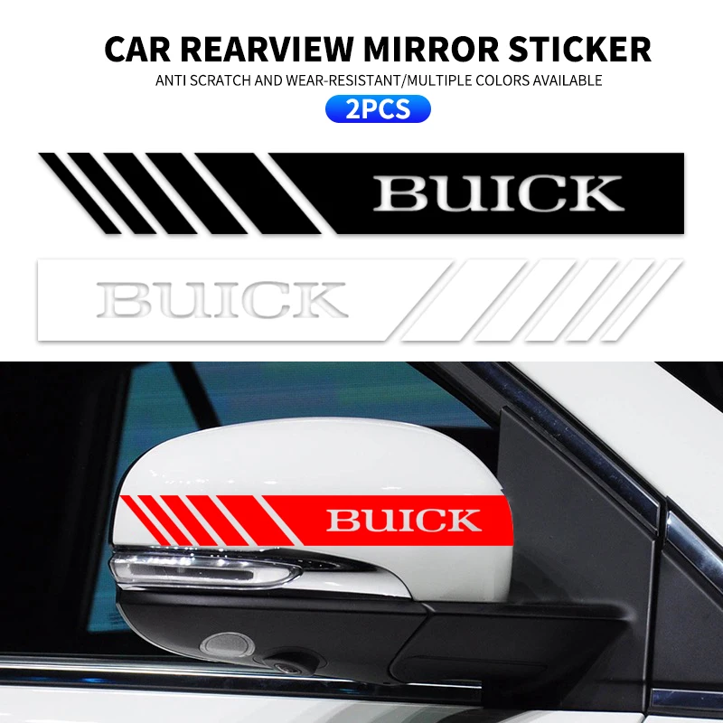 

2PCS Car Rearview Mirror Logo Sticker Vinyl Film Decoration Decals For Buick MINI Alfa Romeo Honda Jaguar Ford JEEP Acura Subaru