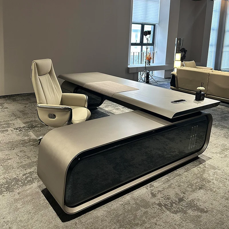 President boss table light luxury chairperson manager office desk and chair combination high-end class desk